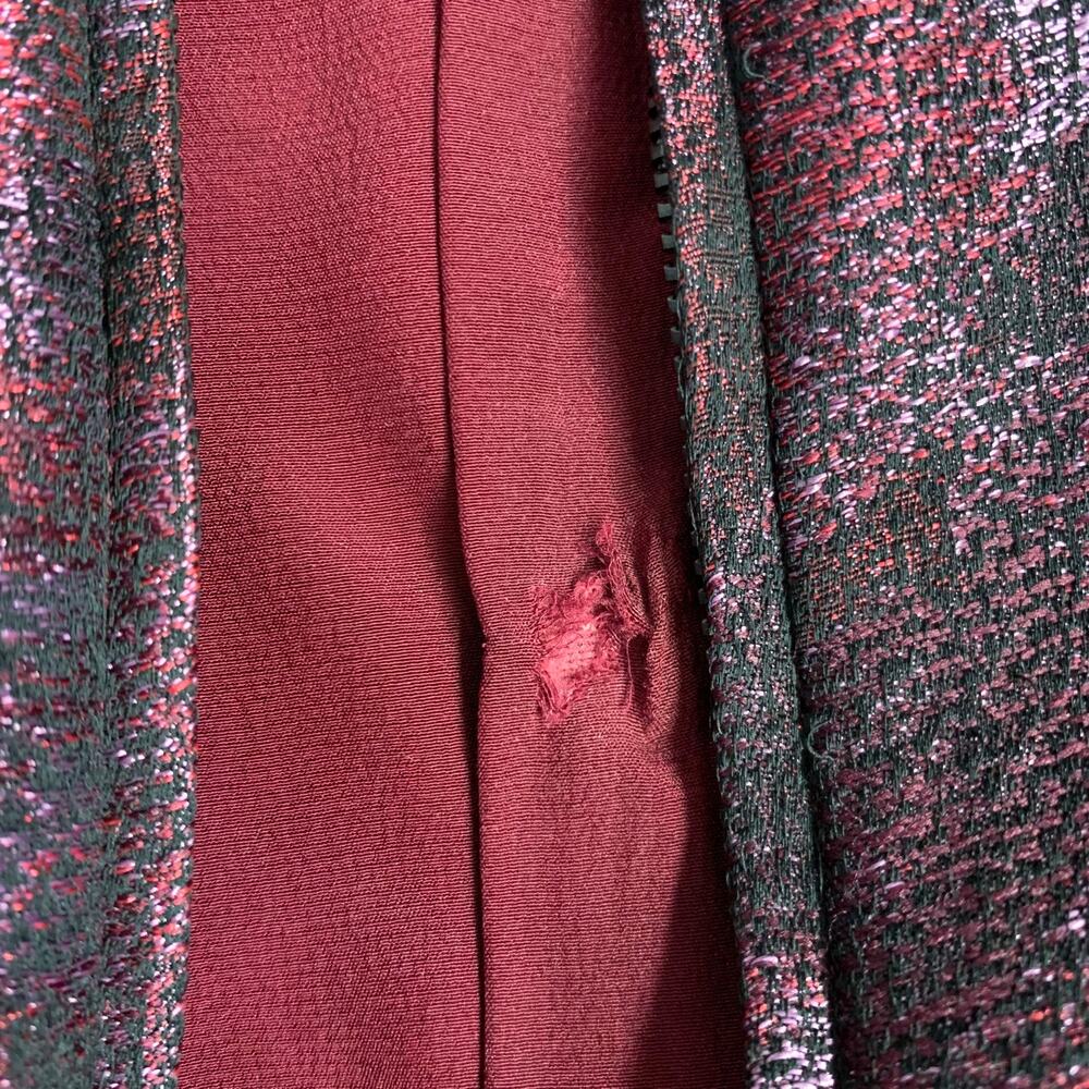 BURBERRY PRORSUM Size M Burgundy Purple Polyester Sheath Cocktail Dress - Picture 8 of 8